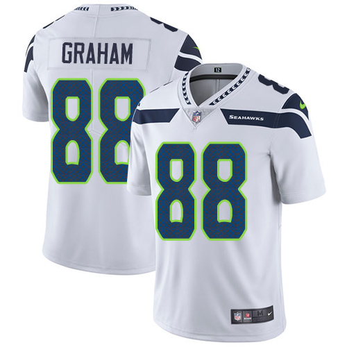 Nike Seahawks #88 Jimmy Graham White Men's Stitched NFL Vapor Untouchable Limited Jersey - Click Image to Close
